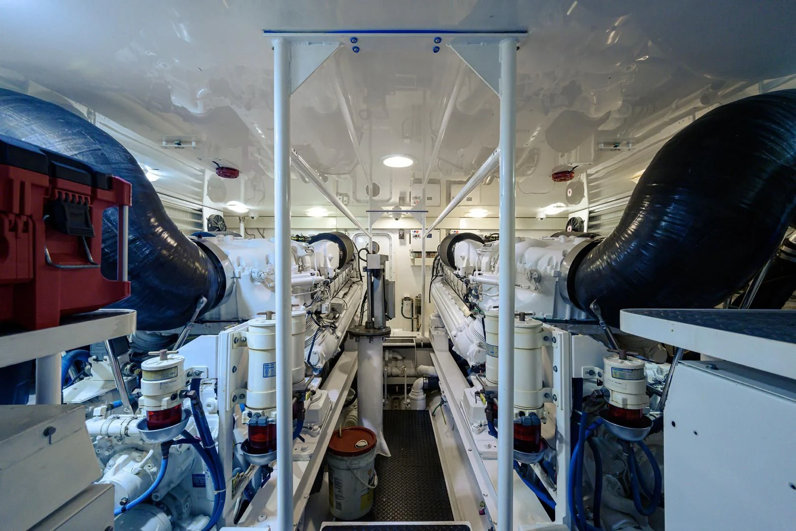 a room full of machines aboard KNOT RACING Yacht for Sale