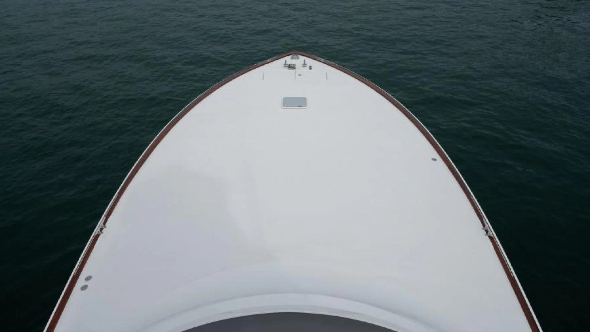 a white object on a surface aboard NEVER TOO LATE Yacht for Charter