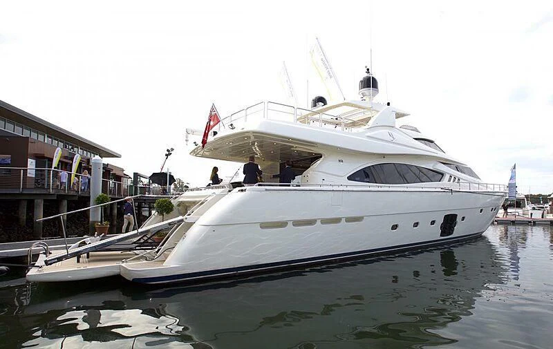 a boat in the water aboard ST JUDE Yacht for Sale