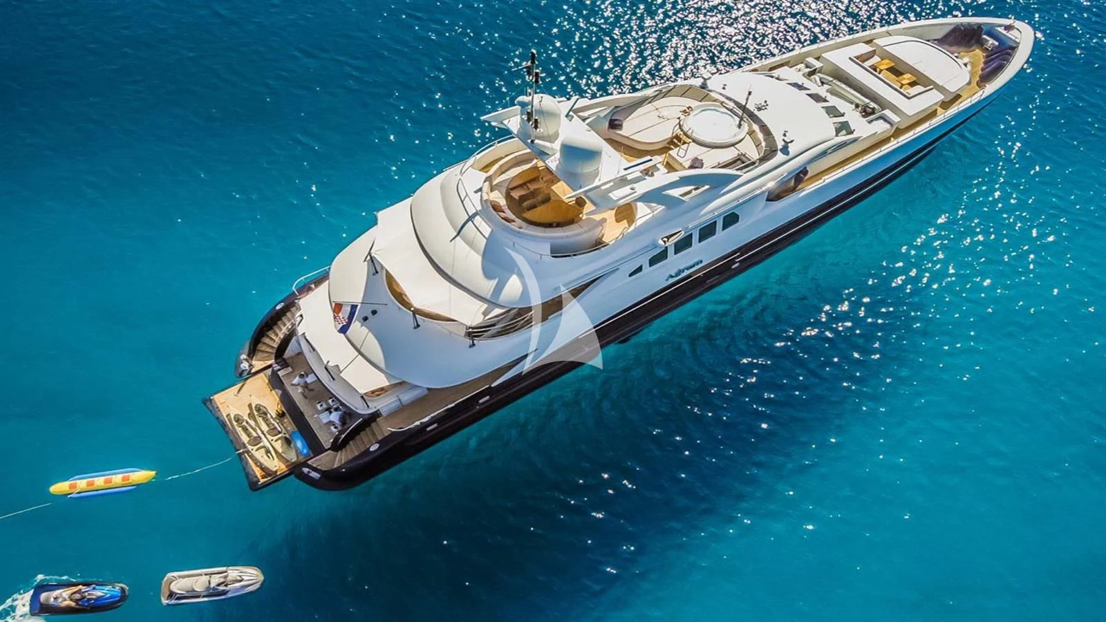 a ship in the water aboard AGRAM Yacht for Charter
