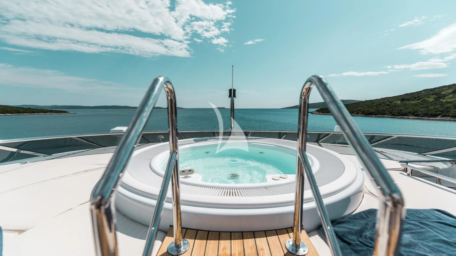 a boat on the water aboard AGRAM Yacht for Charter