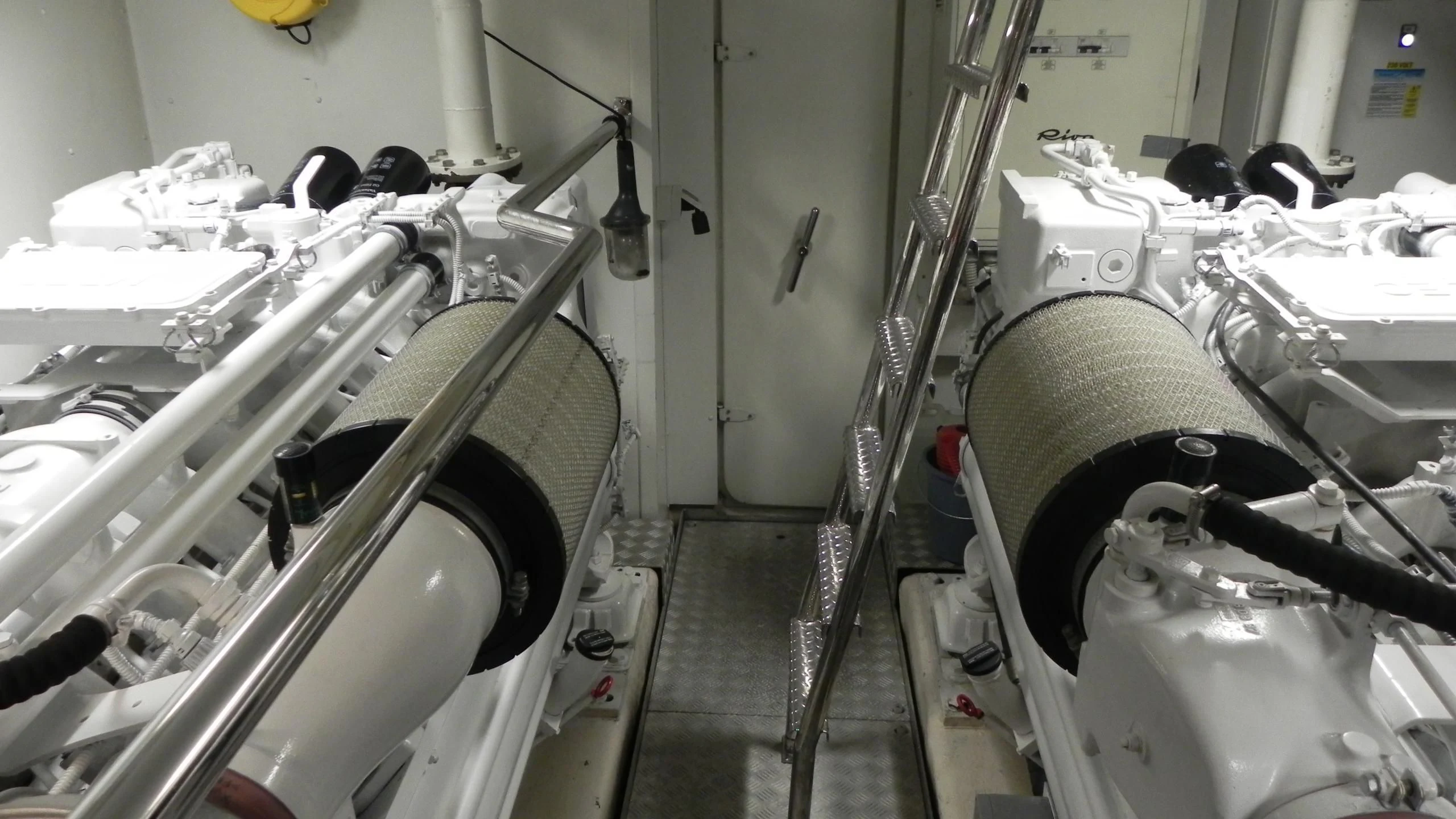 a room with machinery aboard WEDGE THREE Yacht for Sale