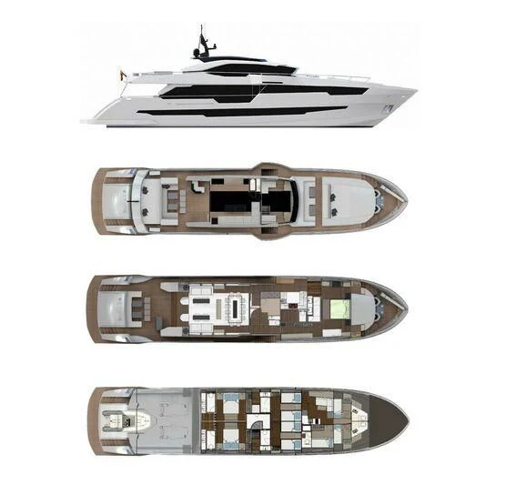 a set of silver and black electronic devices aboard AMAN Yacht for Sale