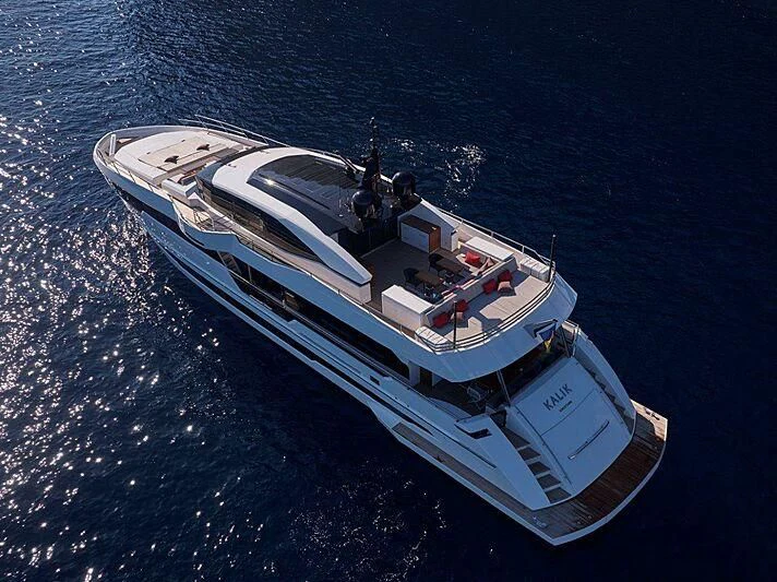 a boat on the water aboard AMAN Yacht for Sale
