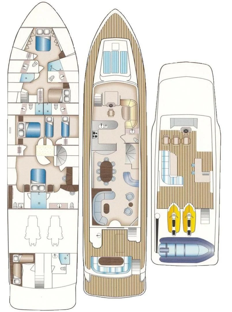 diagram, engineering drawing aboard WINDWARD Yacht for Charter