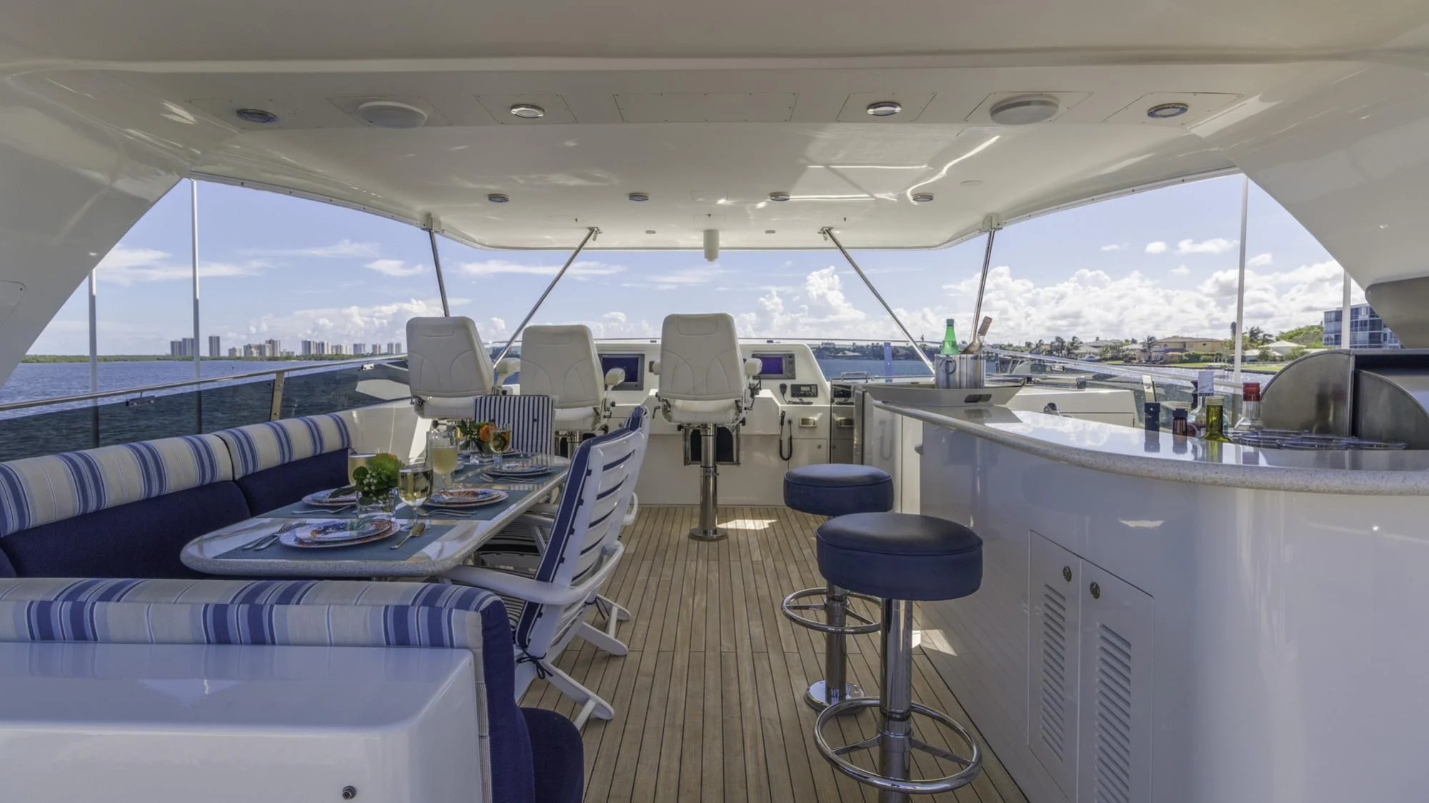 inside of a boat aboard WINDWARD Yacht for Charter
