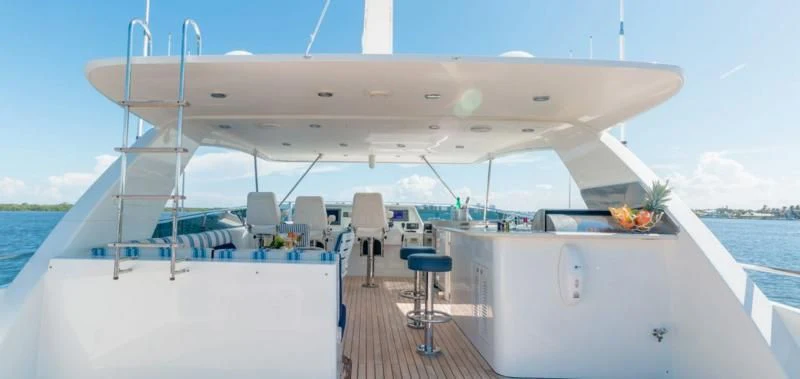 a boat on the water aboard WINDWARD Yacht for Charter