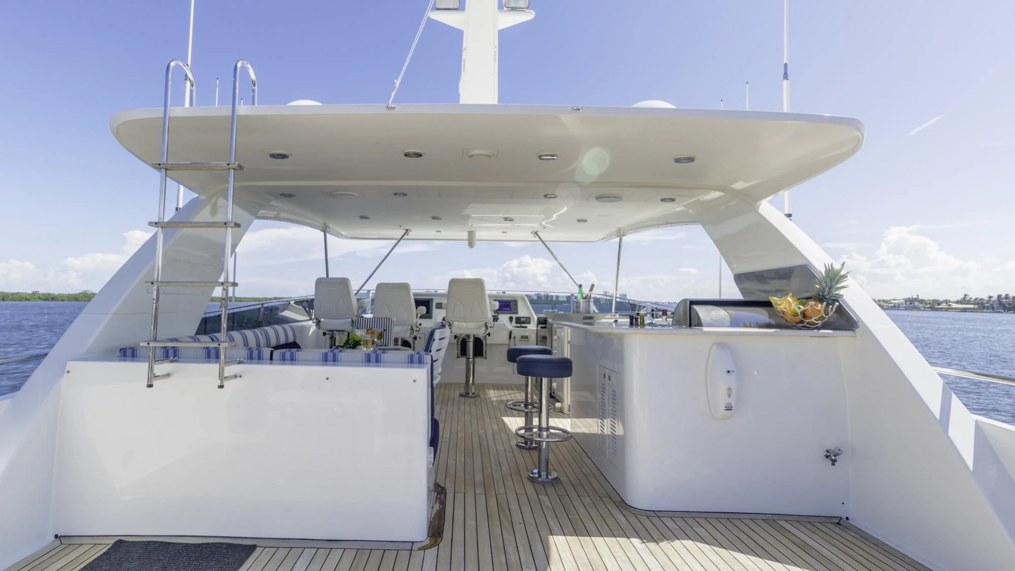 a boat on the water aboard WINDWARD Yacht for Charter