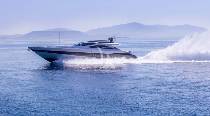 a large ship in the water aboard WINDWARD Yacht for Charter