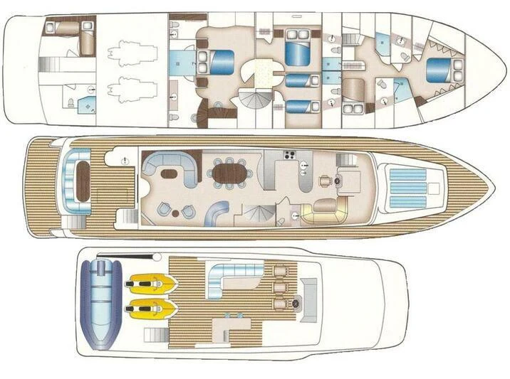 diagram aboard WINDWARD Yacht for Charter