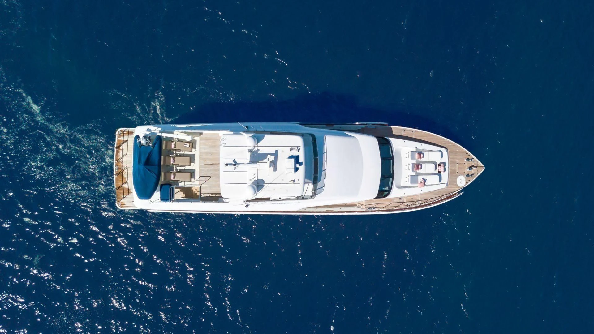 a space ship in space aboard WINDWARD Yacht for Charter