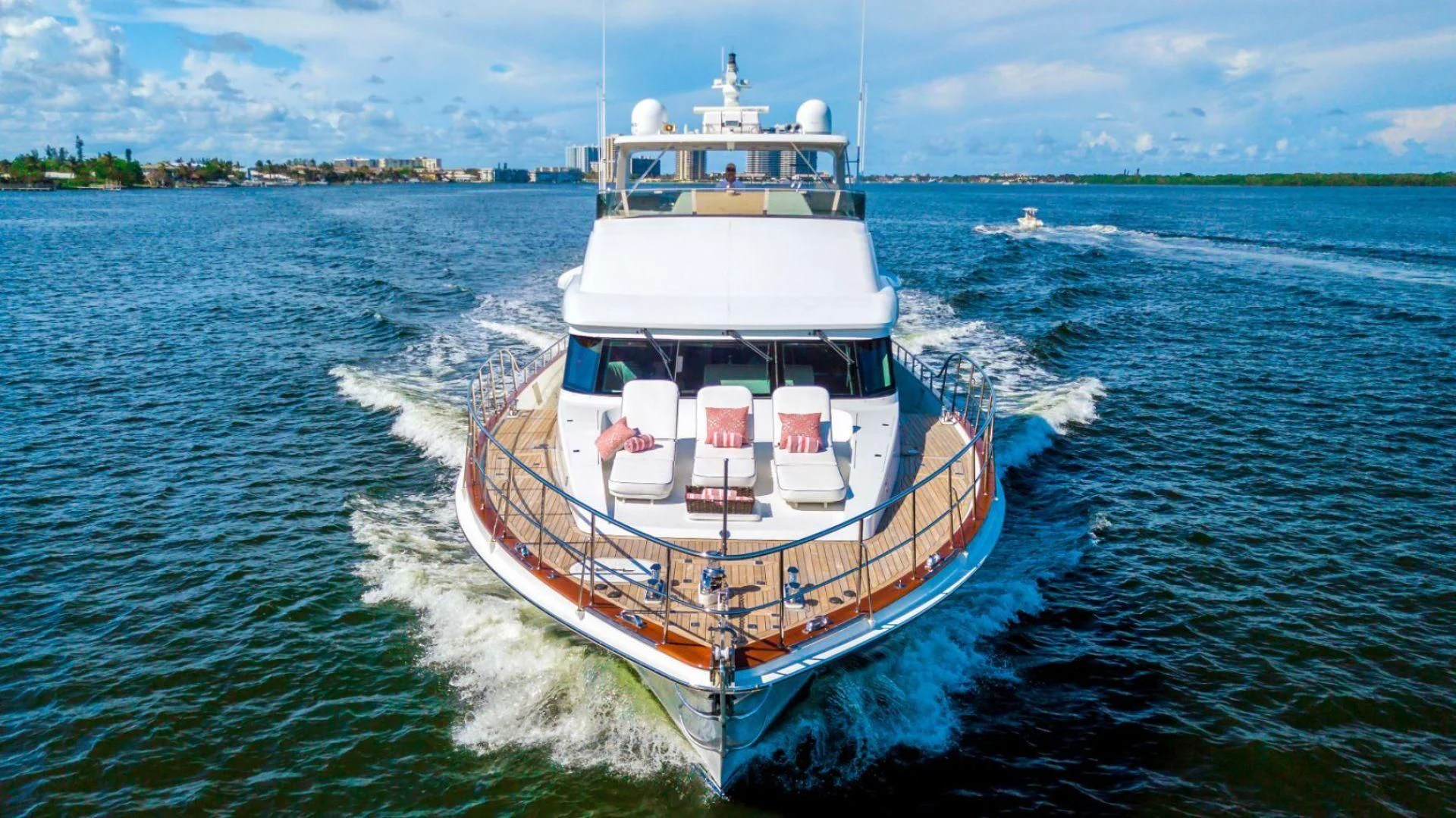 a boat on the water aboard WINDWARD Yacht for Charter