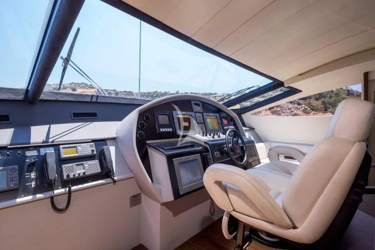 inside of a car aboard WINDWARD Yacht for Charter