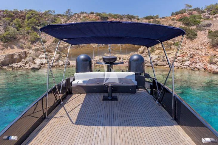 a boat on a body of water aboard WINDWARD Yacht for Charter