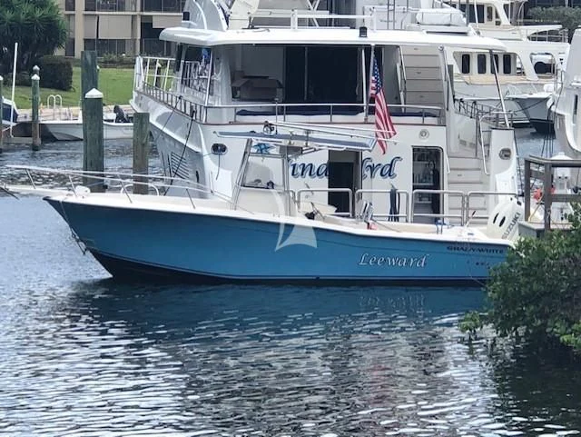 a boat on the water aboard WINDWARD Yacht for Charter