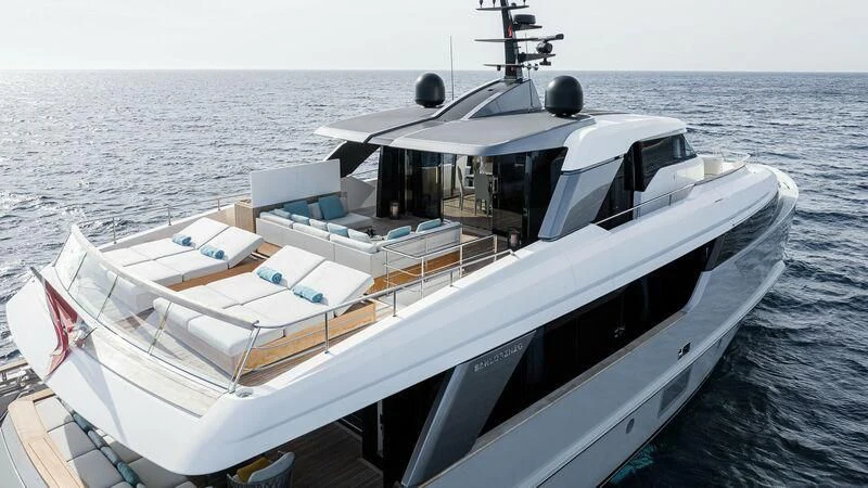 a boat on the water aboard STONE HILLS Yacht for Sale