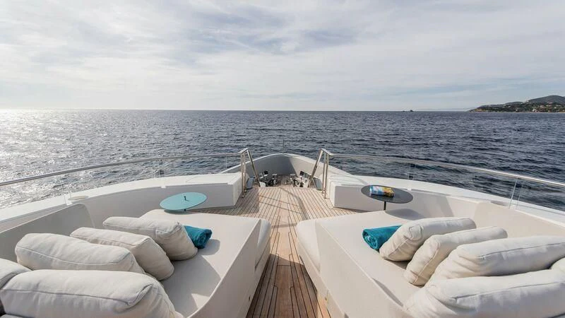 a boat on the water aboard STONE HILLS Yacht for Sale