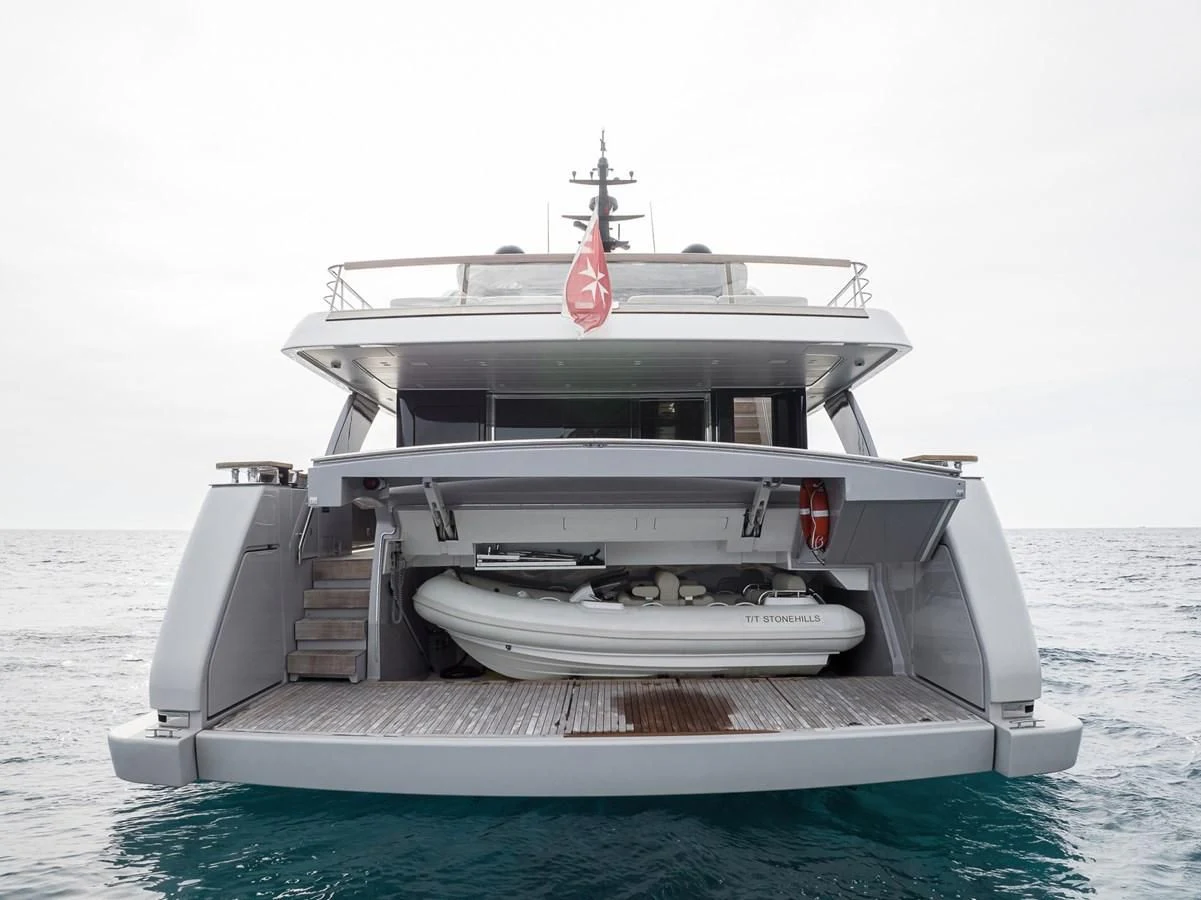 a boat on the water aboard STONE HILLS Yacht for Sale