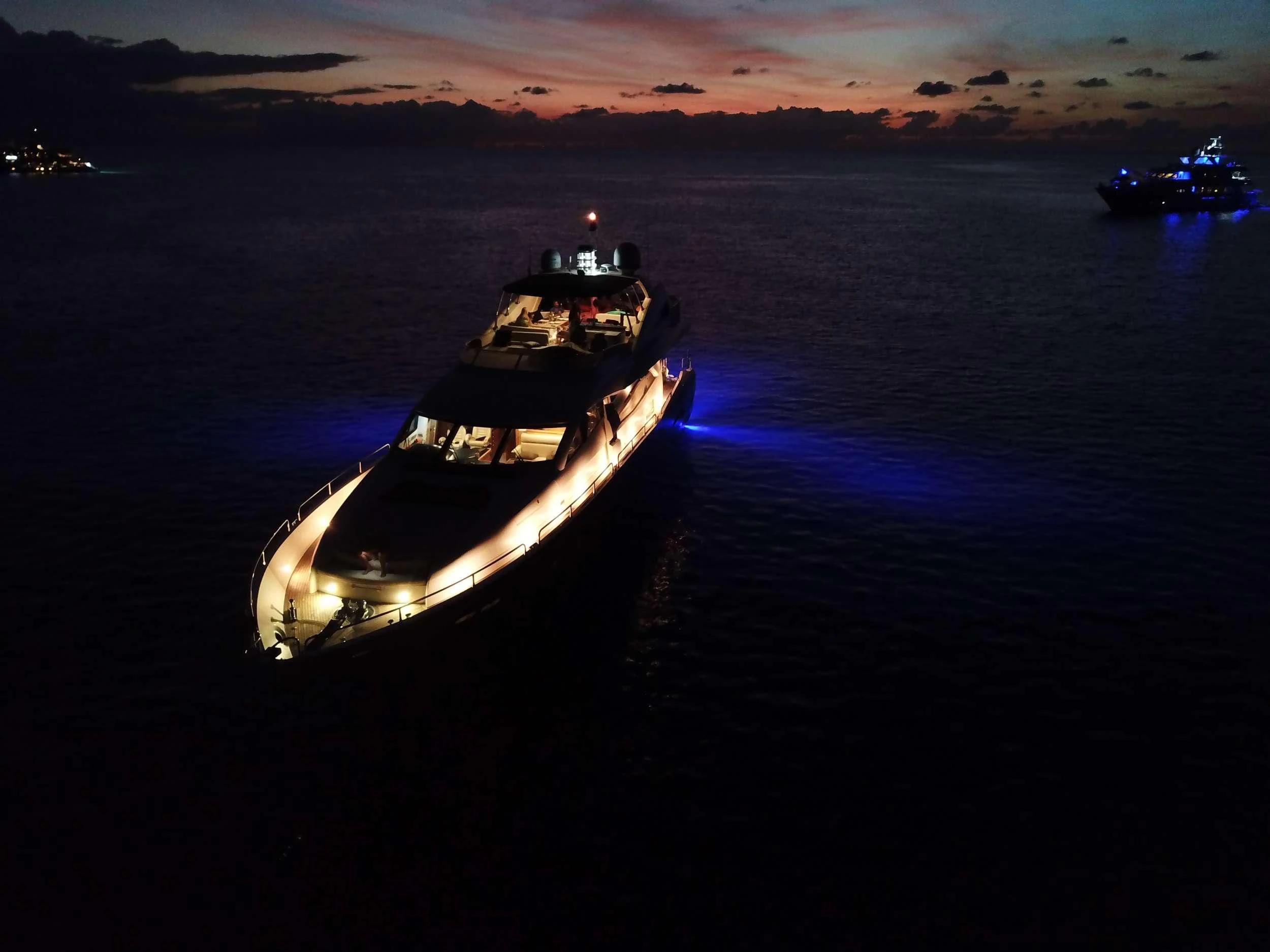 a boat on the water aboard CATALANA Yacht for Charter