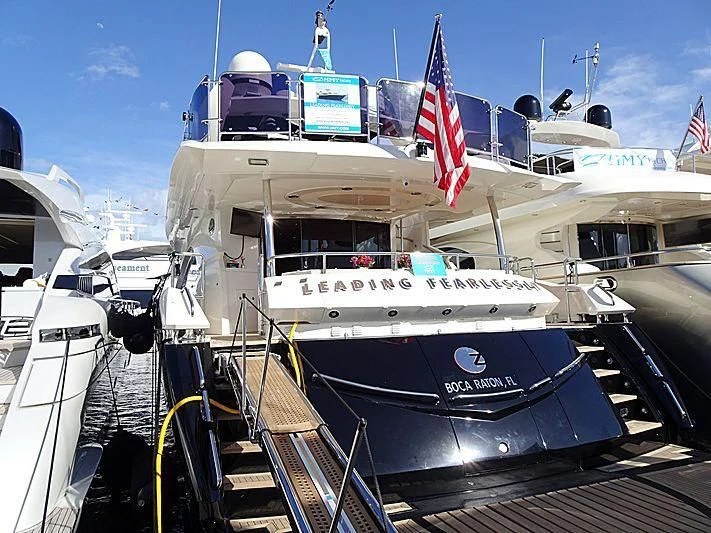 a large boat docked aboard CATALANA Yacht for Charter