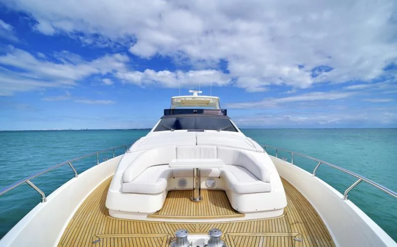 a boat on a body of water aboard BON BON Yacht for Sale