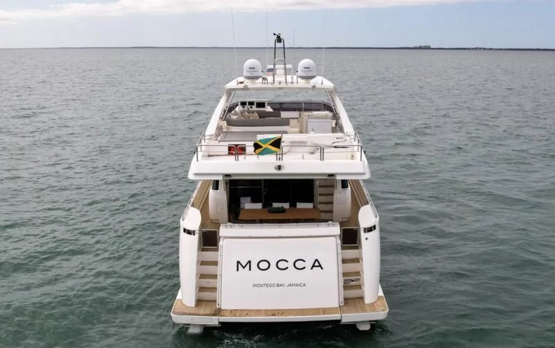 a boat in the water aboard BON BON Yacht for Sale