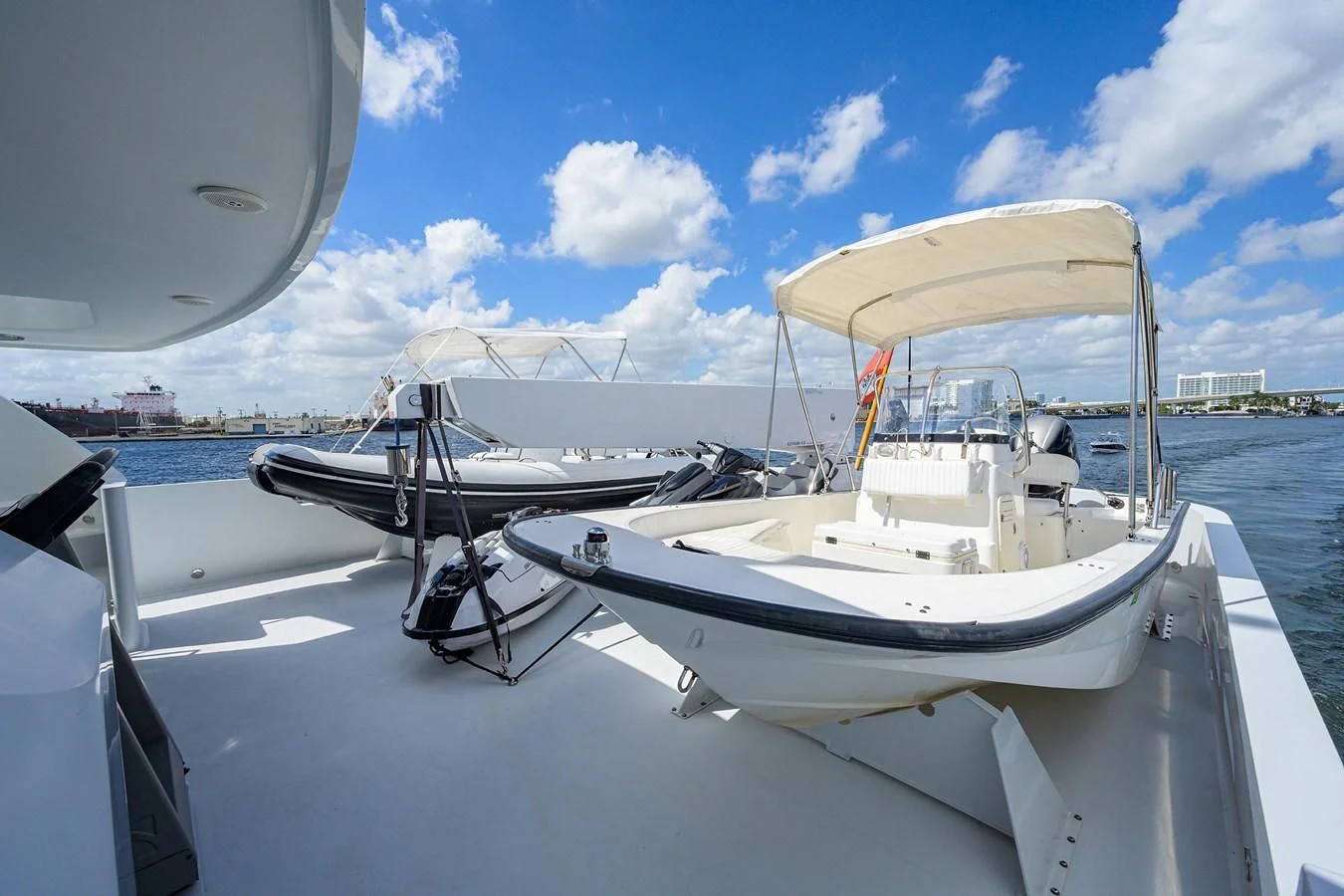 a boat on the water aboard OUR WAY Yacht for Sale