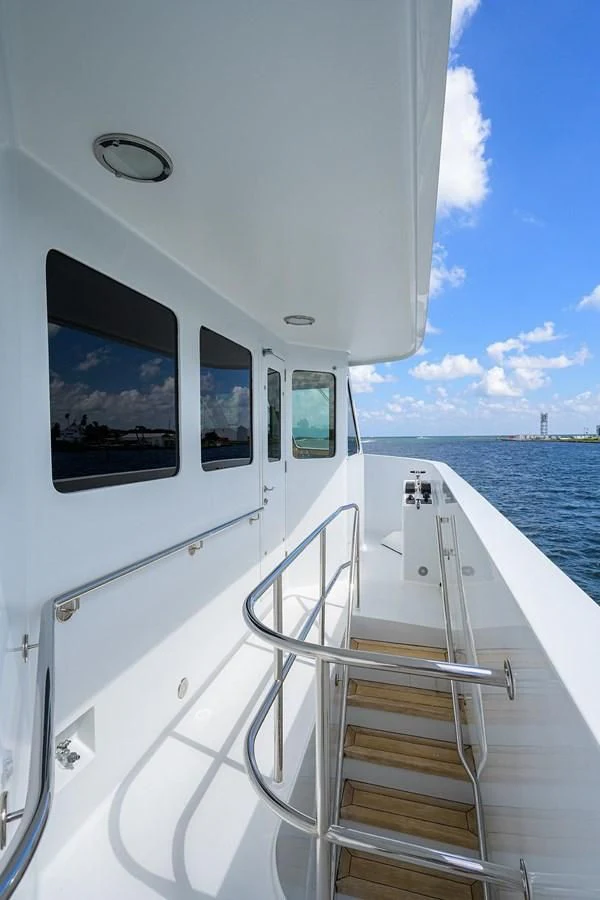 a boat on the water aboard OUR WAY Yacht for Sale