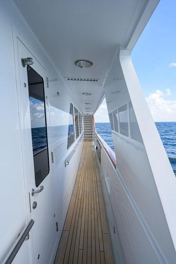 a boat on the water aboard OUR WAY Yacht for Sale