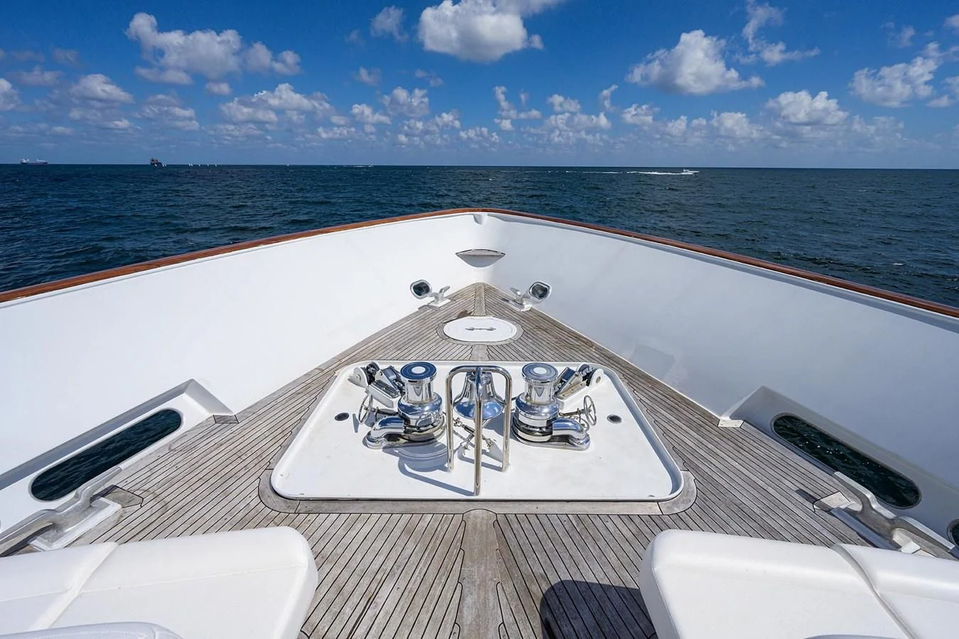 a large ship on the water aboard OUR WAY Yacht for Sale
