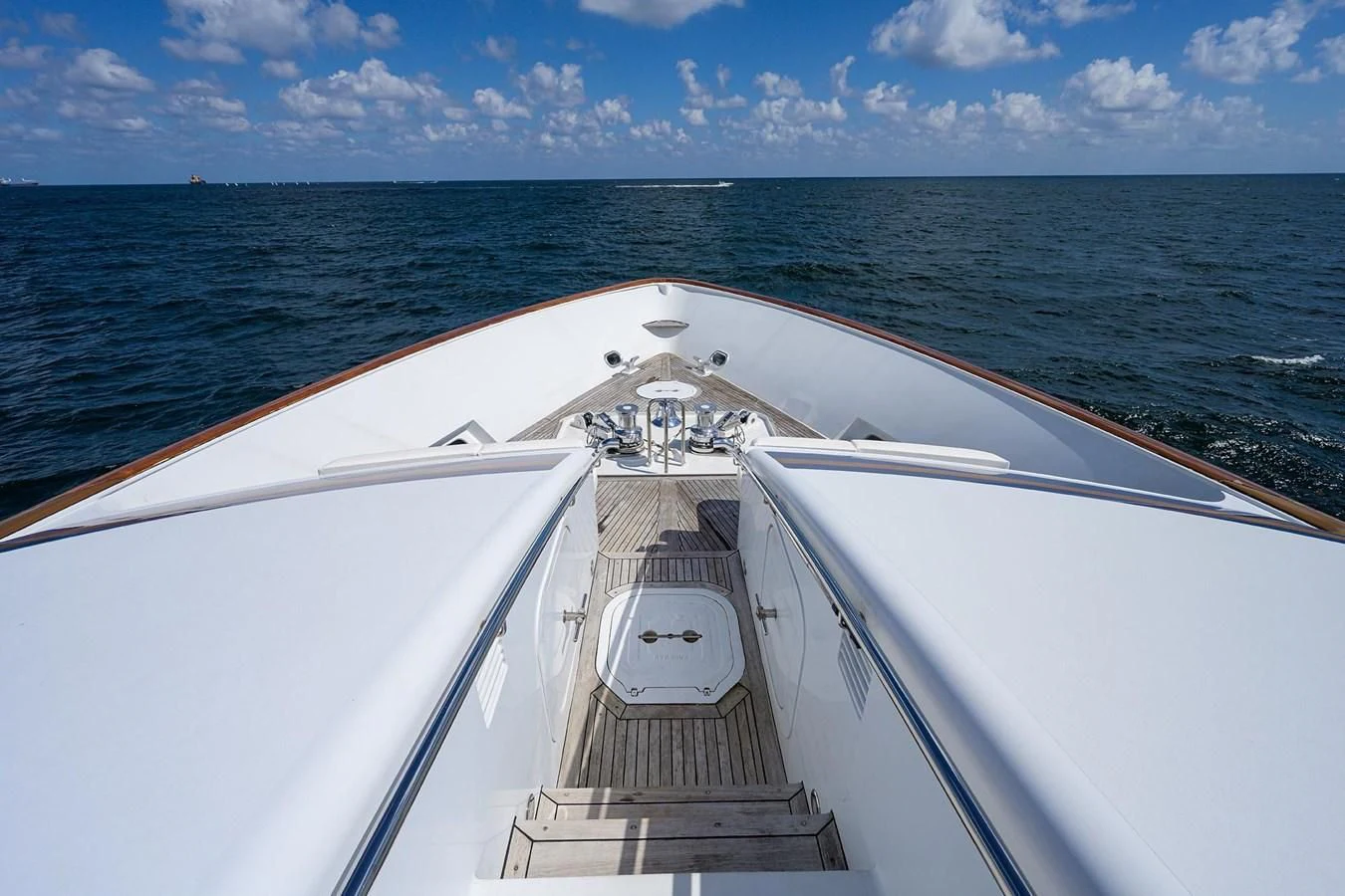 a boat on the water aboard OUR WAY Yacht for Sale
