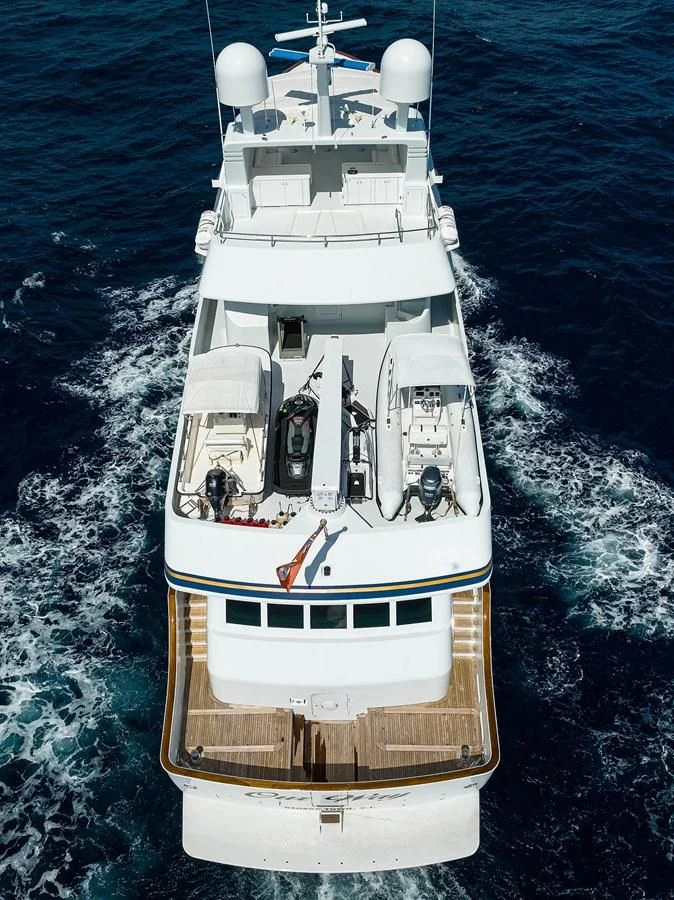 a boat on the water aboard OUR WAY Yacht for Sale