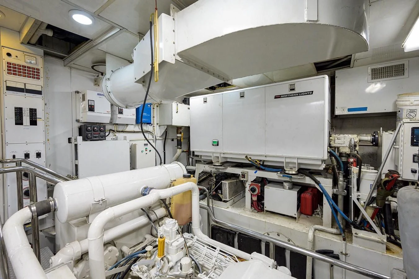 a room with machinery and equipment aboard OUR WAY Yacht for Sale