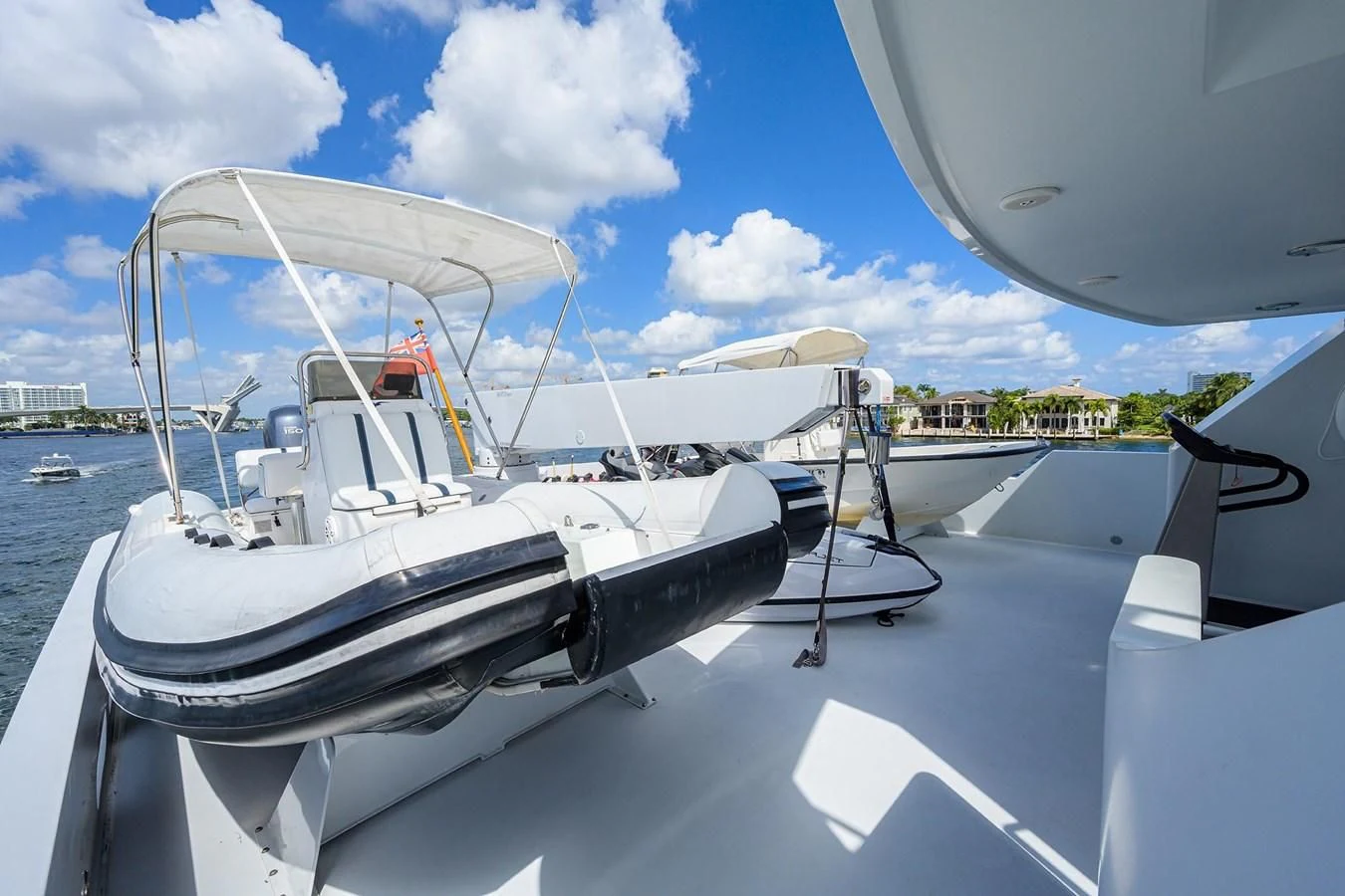 a boat on the water aboard OUR WAY Yacht for Sale