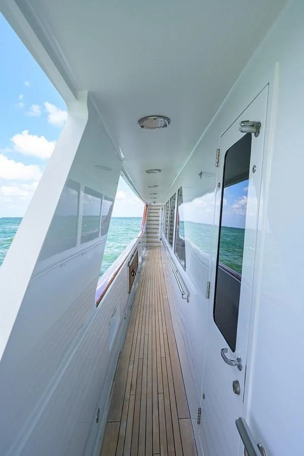 a boat on the water aboard OUR WAY Yacht for Sale
