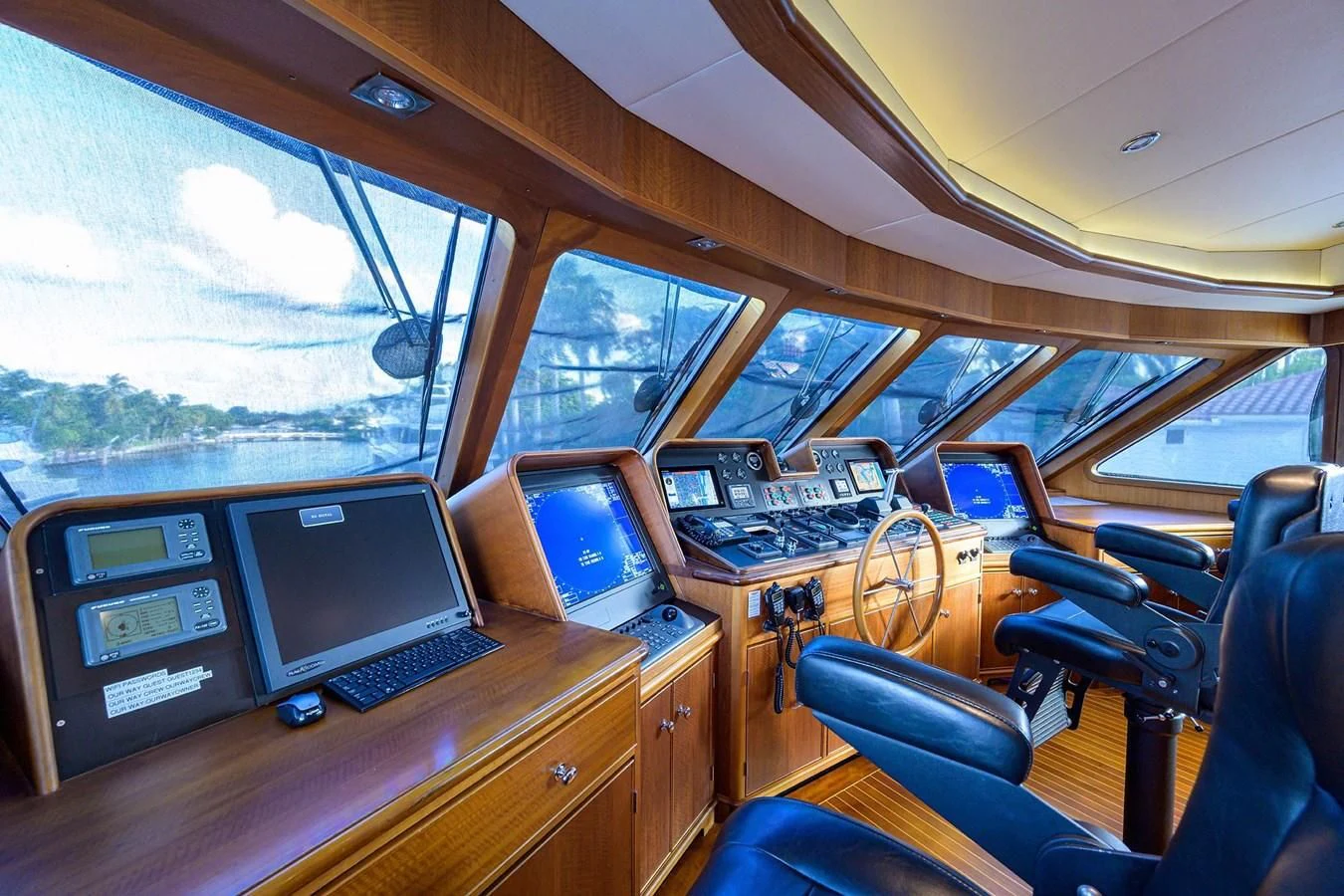 inside of a bus aboard OUR WAY Yacht for Sale