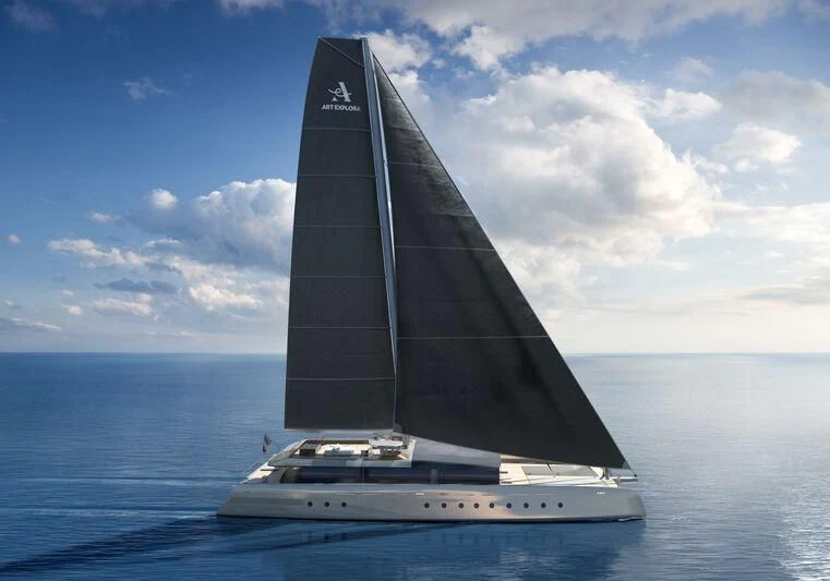 a sailboat in the water aboard ARTEXPLORER Yacht for Sale