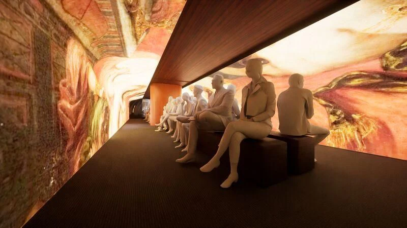 a group of people sitting on a bench aboard ARTEXPLORER Yacht for Sale