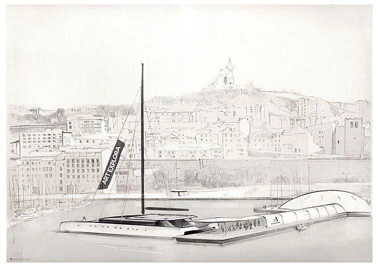 diagram, engineering drawing aboard ARTEXPLORER Yacht for Sale
