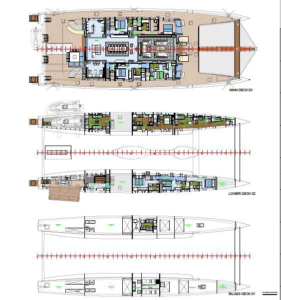 diagram aboard ARTEXPLORER Yacht for Sale