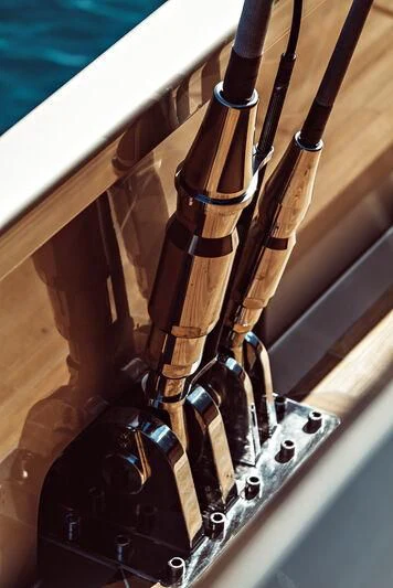 a close-up of a piece of wood aboard ARTEXPLORER Yacht for Sale