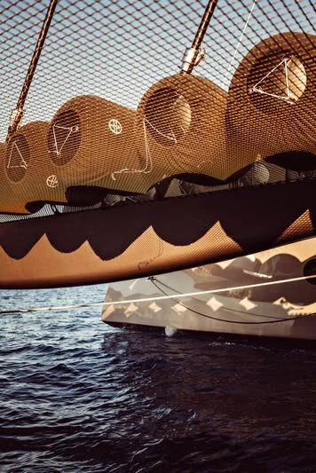 a close-up of a boat aboard ARTEXPLORER Yacht for Sale