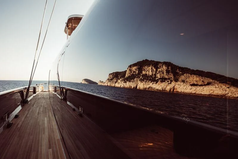 a boat on a body of water aboard ARTEXPLORER Yacht for Sale