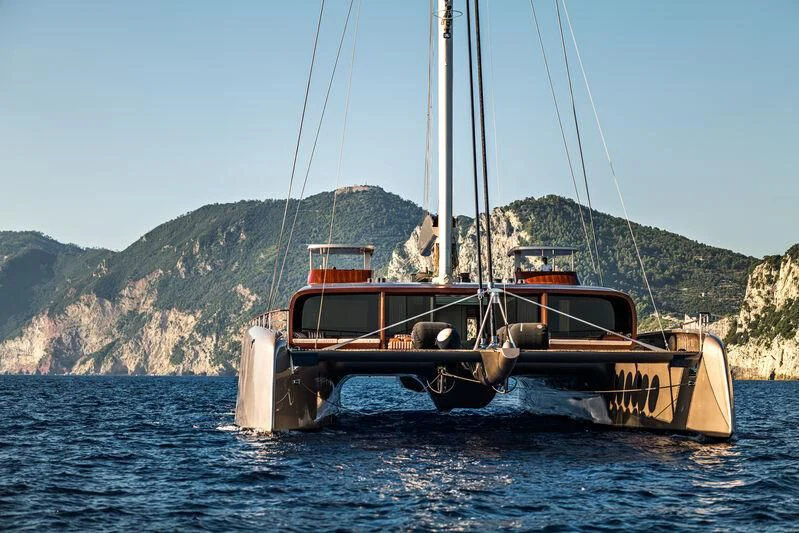 a boat in the water aboard ARTEXPLORER Yacht for Sale