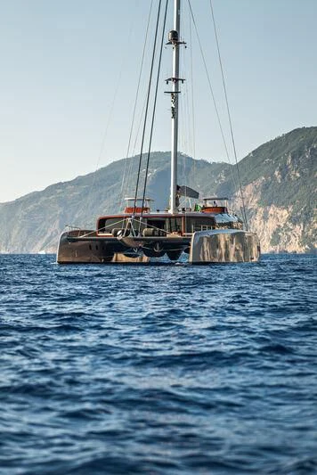 a boat in the water aboard ARTEXPLORER Yacht for Sale
