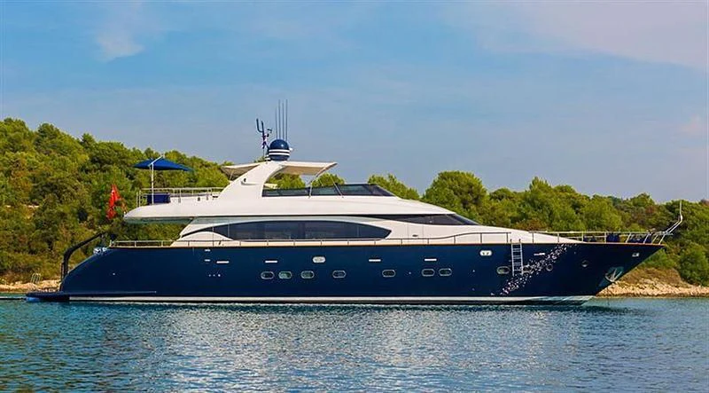 a boat on the water aboard ASHA Yacht for Sale
