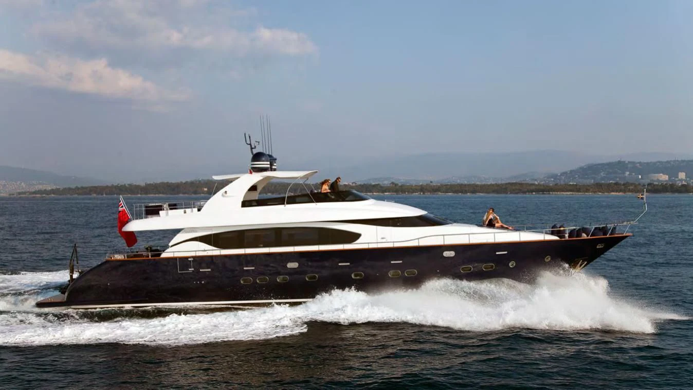 a boat on the water aboard ASHA Yacht for Sale