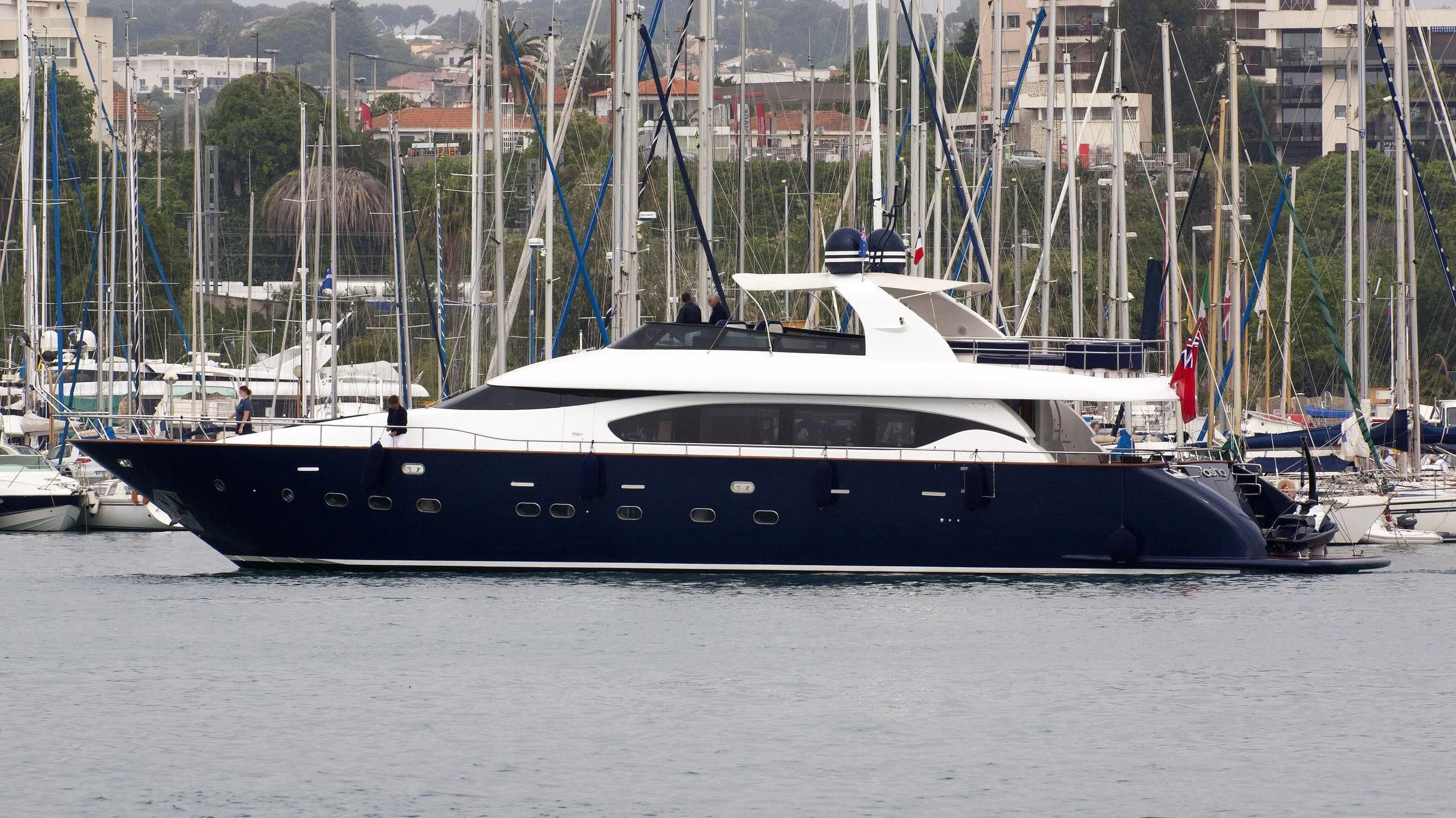 a boat in the water aboard ASHA Yacht for Sale