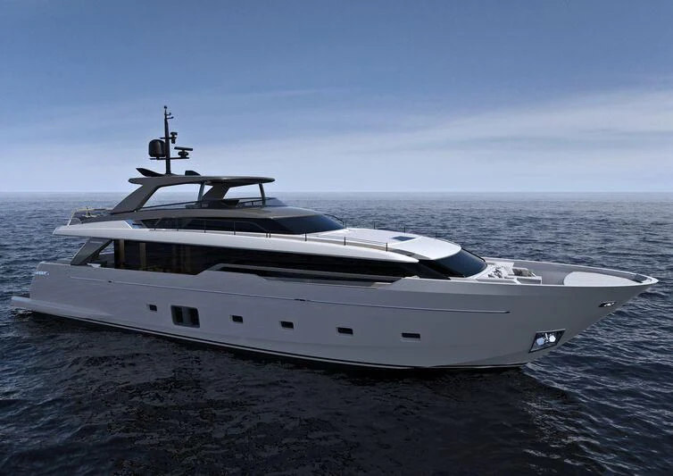 a boat on the water aboard REINE D'AZUR Yacht for Sale