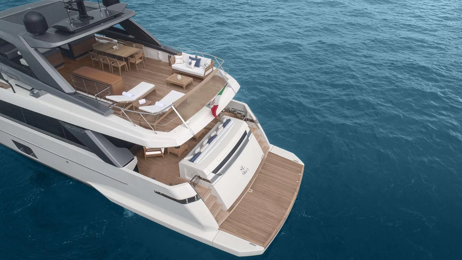a boat on the water aboard REINE D'AZUR Yacht for Sale